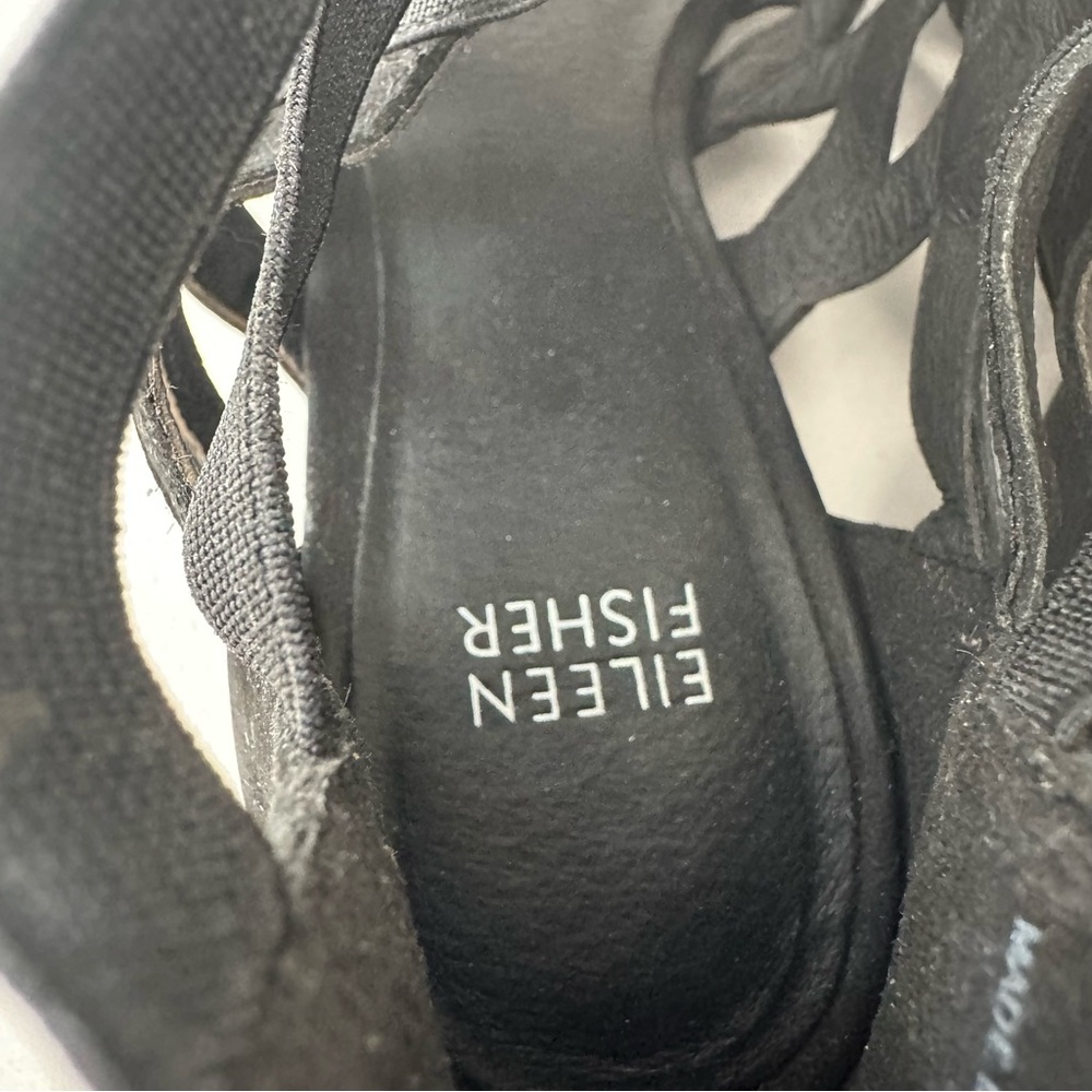 Eileen Fisher Oodle Sandal Black 8.5 - Picture 10 of 14